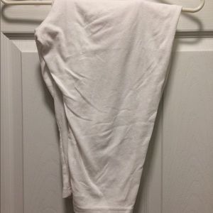 Women Capri white stretchy